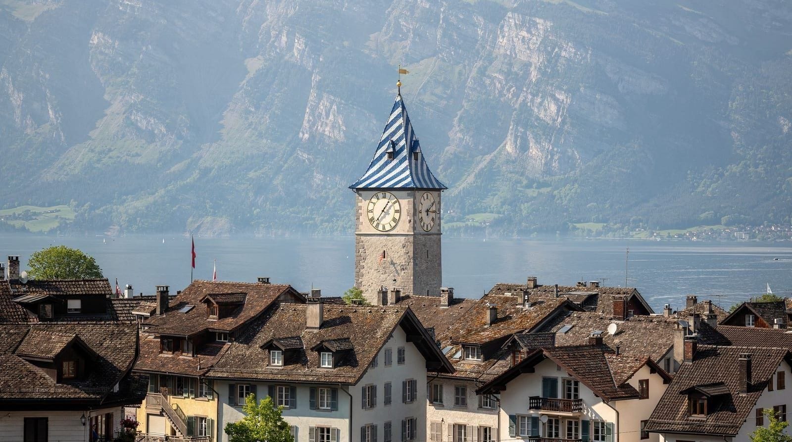 Zug: colourful old town by the lake