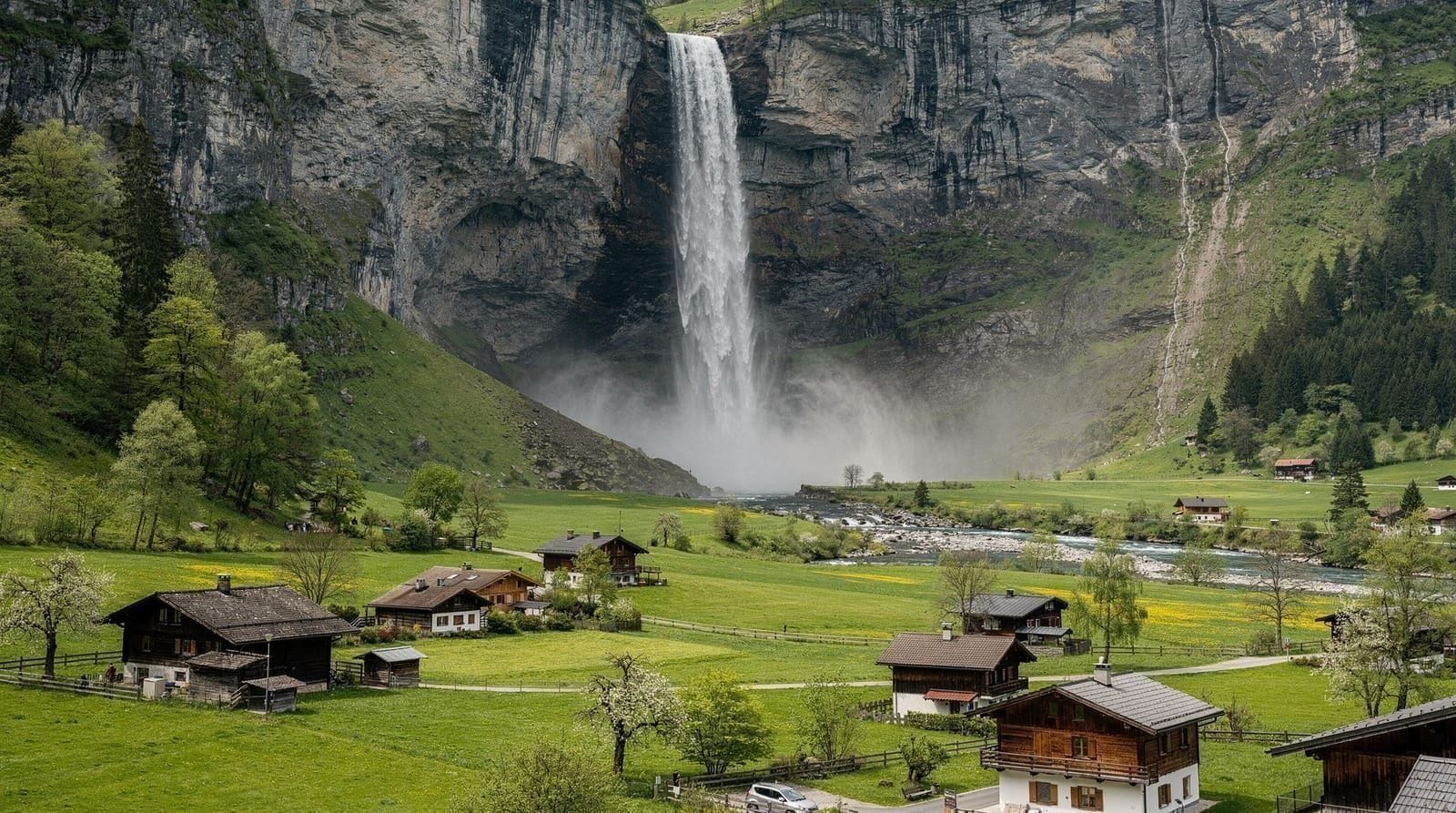 The 72 waterfalls of Lauterbrunnen valley