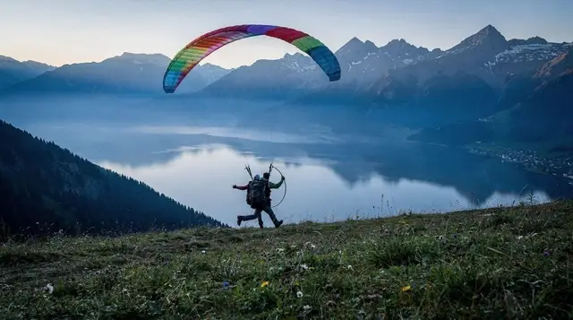 Tandem paragliding near Zurich: where to fly and what it costs
